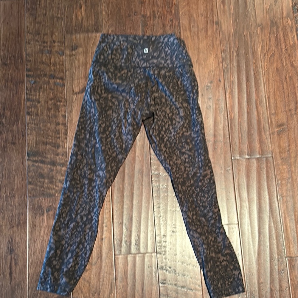 Lululemon Athletica Brown Patterned Leggings